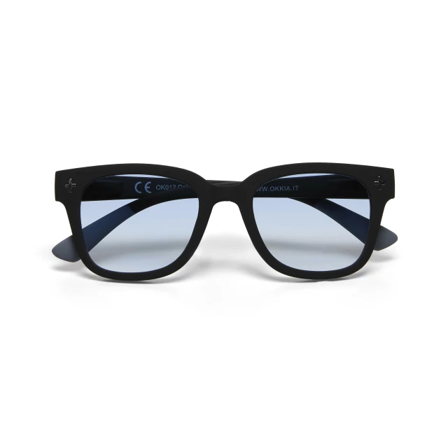 OKKIA Giovanni Black and grey (blue lenses)