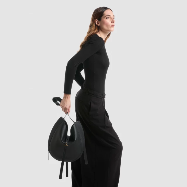 OKKIA Liz in vitello granato Nero