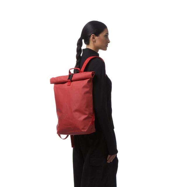 PiuFORTY Zaino Waterproof 14 Litri Dark red