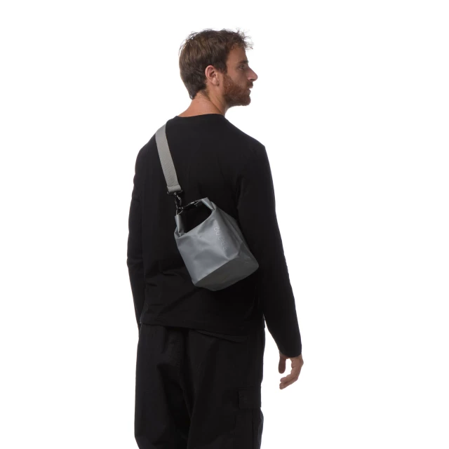 PiuFORTY Sacca Roll-top Piccola 5L Grigio