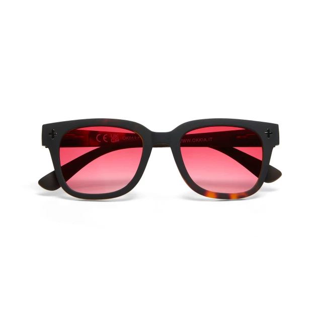 OKKIA Giovanni Havana black (red lenses)