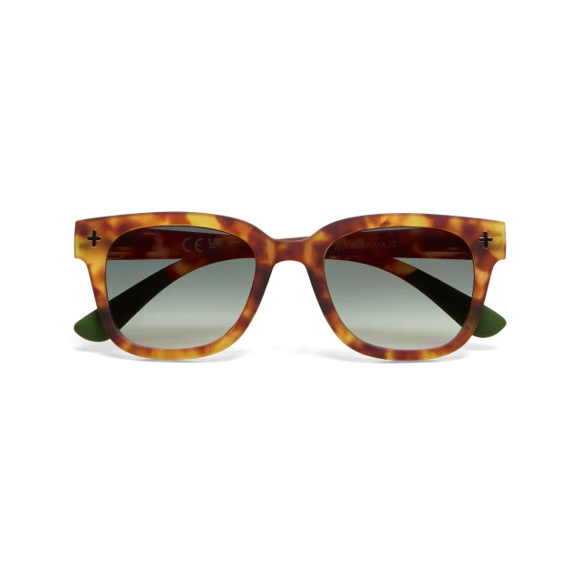 OKKIA Giovanni Sahara havana (green lenses)