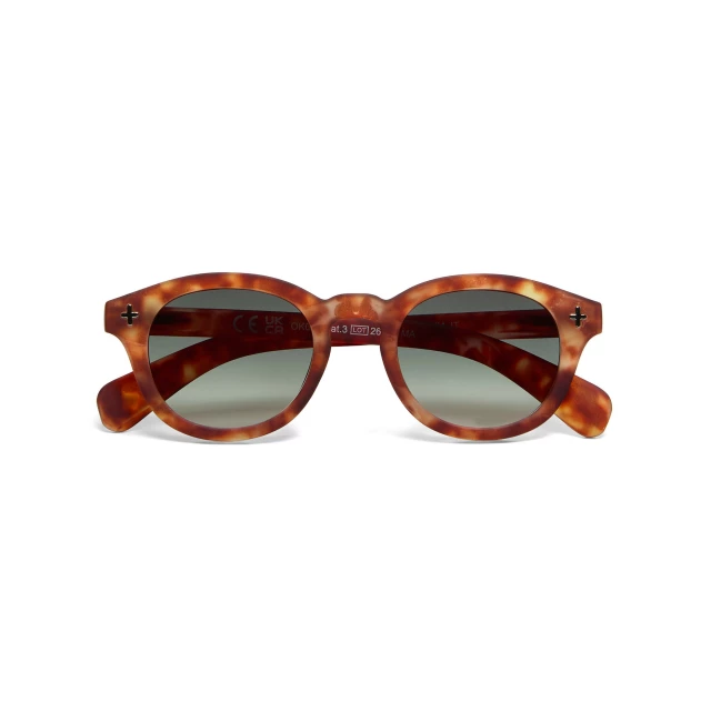 OKKIA Milano Sahara havana (green lenses)