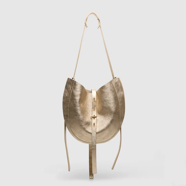 OKKIA LIZZIE IN LAMINATO ss26 Oro
