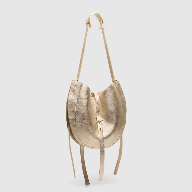 OKKIA LIZZIE IN LAMINATO ss26 Oro