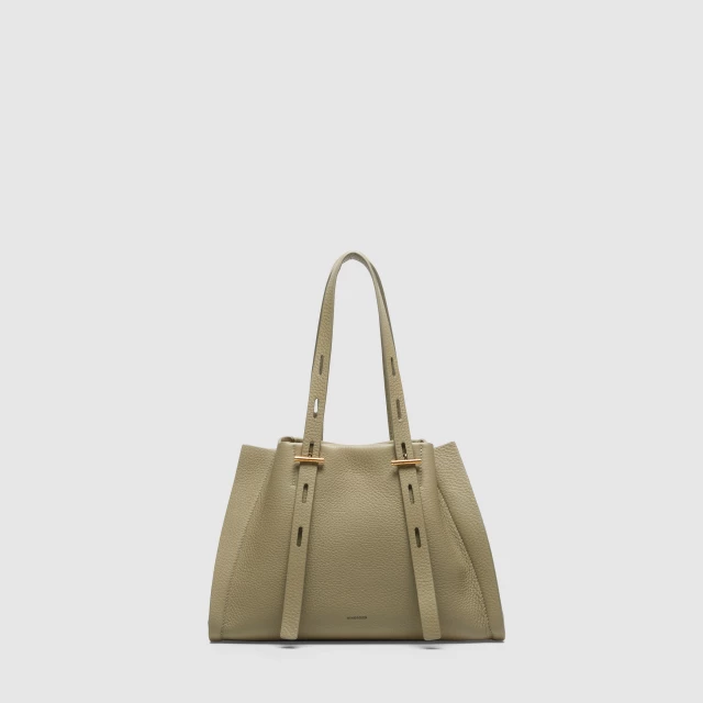 OKKIA PAULINA IN VITELLO GRANATO SS26 Verde malva