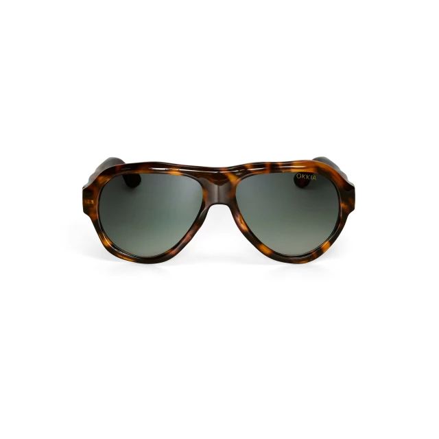 OKKIA FLORIDA Classic havana (green lenses)