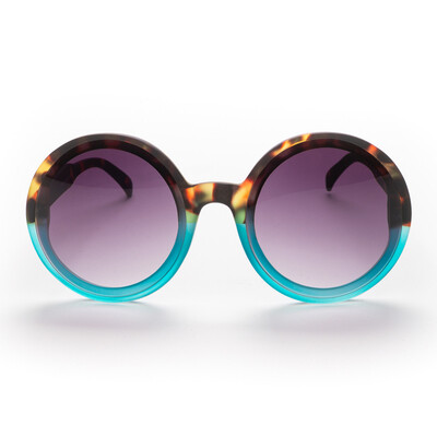 OKKIA Sun Monica Round havana and blue