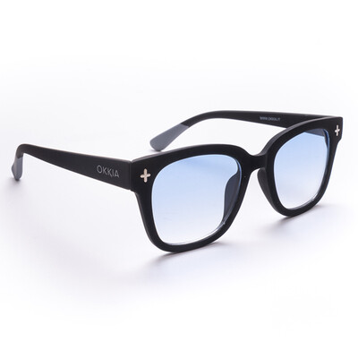 OKKIA Sun Giovanni   black and grey (blue lenses)