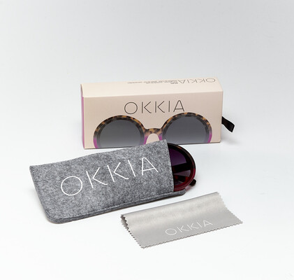 OKKIA Sun Monica Round havana pink