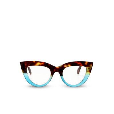 OKKIA Reading Claudia Big Cat Eye havana and blue