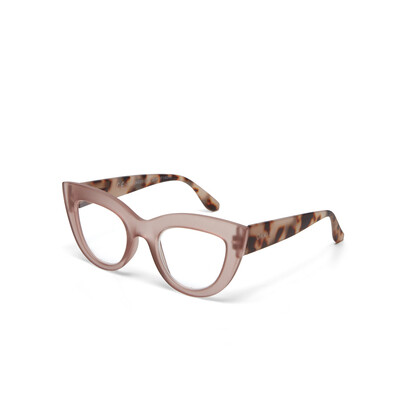 OKKIA Reading Claudia Big Cat Eye pink havana