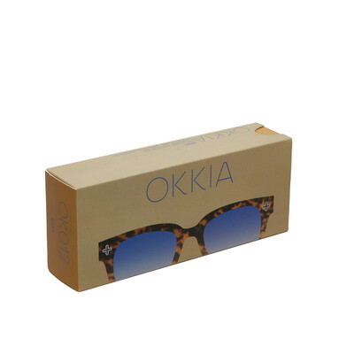 OKKIA Sun Giovanni   havana yellow (blue lenses)
