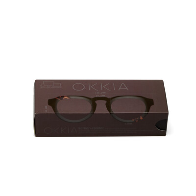 OKKIA Reading Zeno Round havana black (brown lenses)