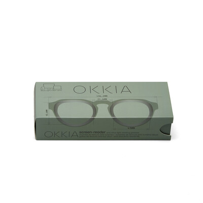 OKKIA Reading Zeno Round green sage