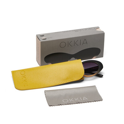 OKKIA Sun Lina Small Cat Eye black shaded rose