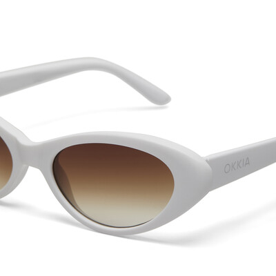 OKKIA Sun Lina Small Cat Eye optical white