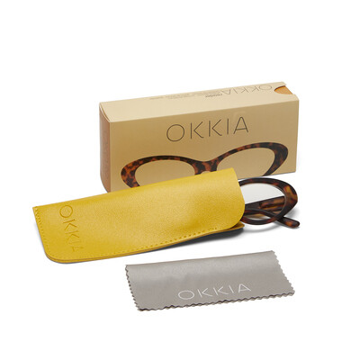 OKKIA Reading Lina Small Cat Eye classic havana