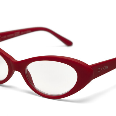 OKKIA Reading Lina Small Cat Eye red