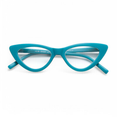 OKKIA Reading Adriana reading Small Cat Eye forest blue