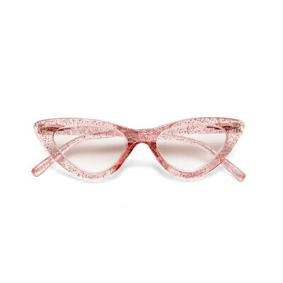 OKKIA Reading Adriana reading Small Cat Eye glitter pink