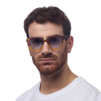 OKKIA Sun Giovanni   havana yellow (blue lenses)