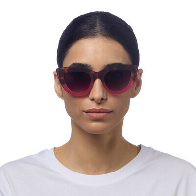 OKKIA Sun Claudia Big Cat Eye havana pink