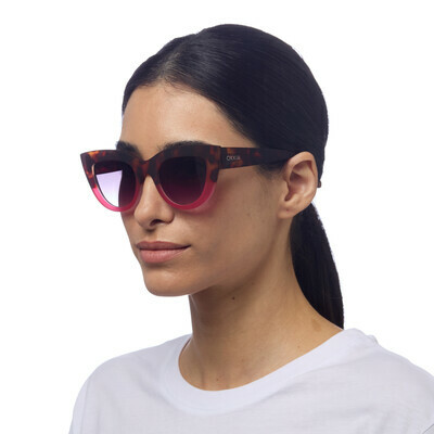 OKKIA Sun Claudia Big Cat Eye havana pink