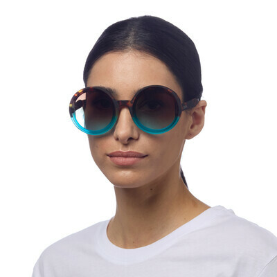 OKKIA Sun Monica Round havana and blue