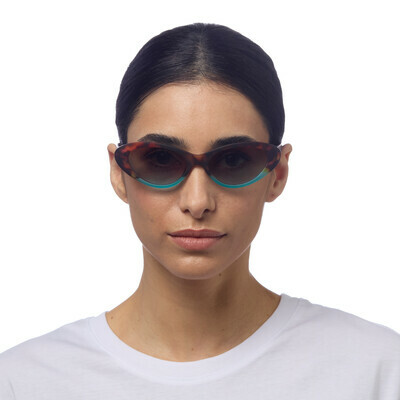 OKKIA Sun Lina Small Cat Eye havana and blue