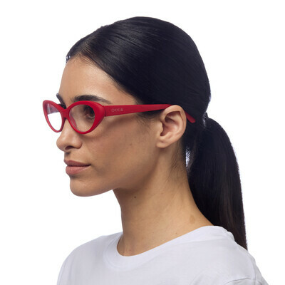 OKKIA Reading Lina Small Cat Eye red