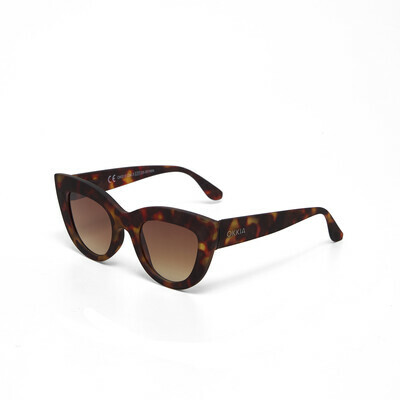 OKKIA Sun Claudia Big Cat Eye classic havana