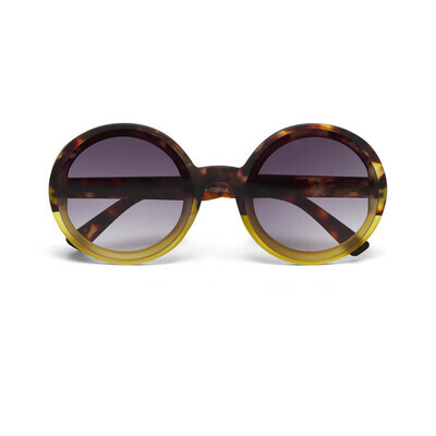 OKKIA Sun Monica Round havana yellow
