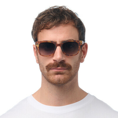 OKKIA Sun Giovanni   sahara havana (green lenses)