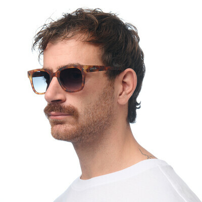 OKKIA Sun Giovanni   sahara havana (green lenses)