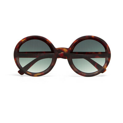 OKKIA Sun Monica Round classic havana (green lenses)