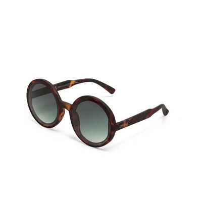 OKKIA Sun Monica Round classic havana (green lenses)