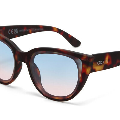 OKKIA Sun Silvia   classic havana (blue/pink lenses)