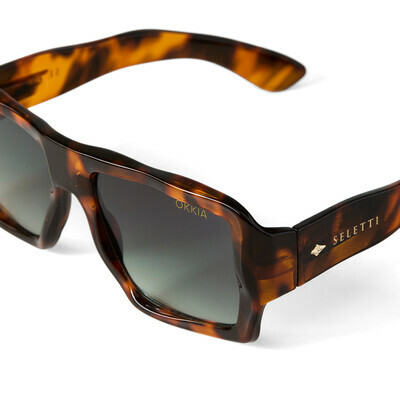 OKKIA Sun KANSAS SELETTI X OKKIA classic havana (green lenses)