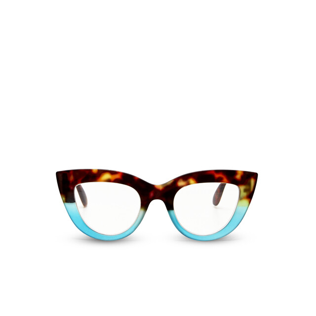 OKKIA Reading Claudia Big Cat Eye havana and blue