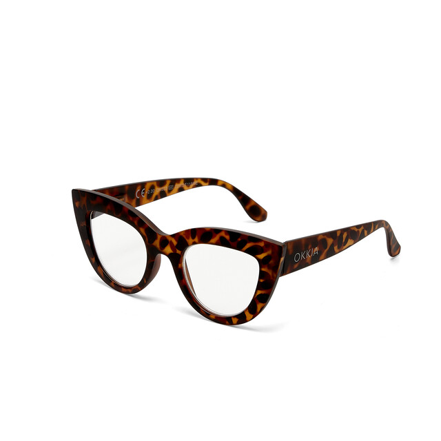 OKKIA Reading Claudia Big Cat Eye tortoise