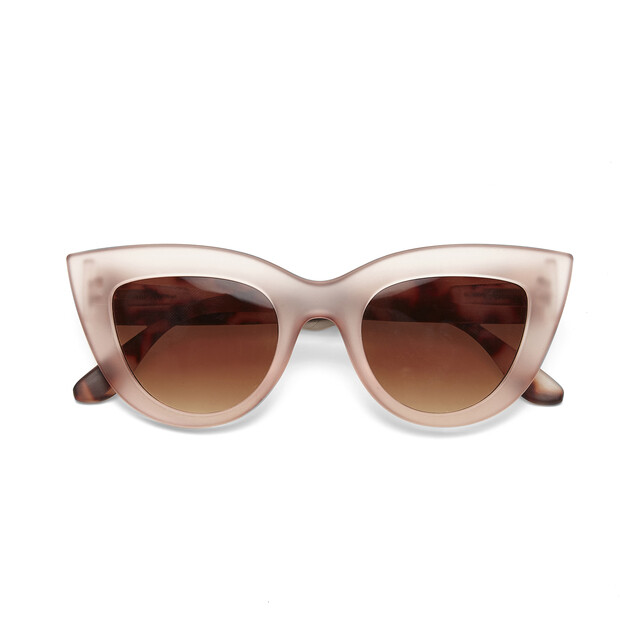 OKKIA Sun Claudia Big Cat Eye pink havana