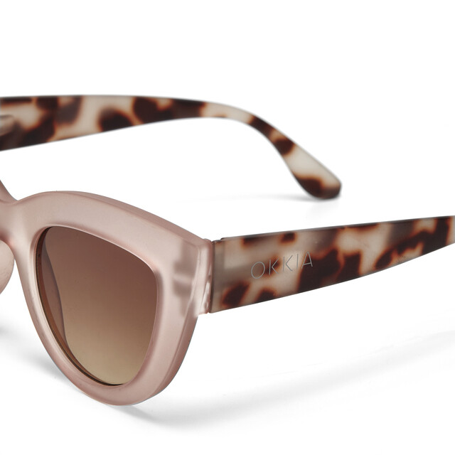 OKKIA Sun Claudia Big Cat Eye pink havana