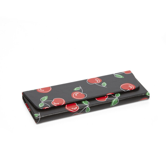 OKKIA Accessori Custodia per occhiali Magic con stampa Ciliegie   nero