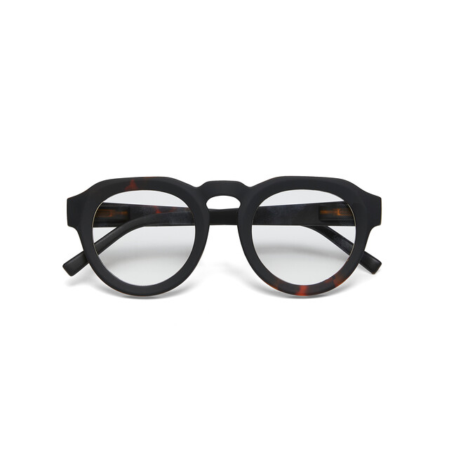 OKKIA Lesebrille Zeno Lesebrille Round havanna schwarz (braune gläser)