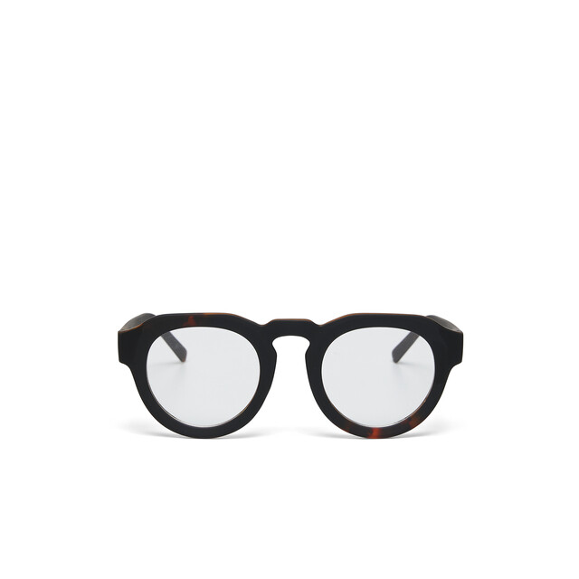 OKKIA Lesebrille Zeno Lesebrille Round havanna schwarz (braune gläser)