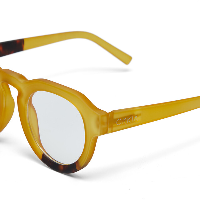 OKKIA Lesebrille Zeno Lesebrille Round gelb
