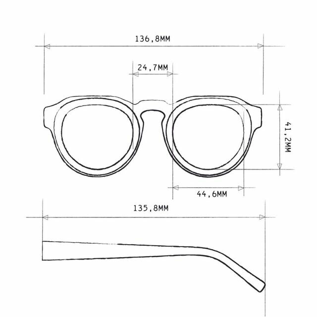 OKKIA Sol Zeno Round havana black (lentes marrones)