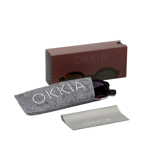 OKKIA Soleil Lauro Round havana black (verres marron)