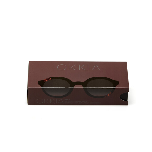 OKKIA Soleil Lauro Round havana black (verres marron)
